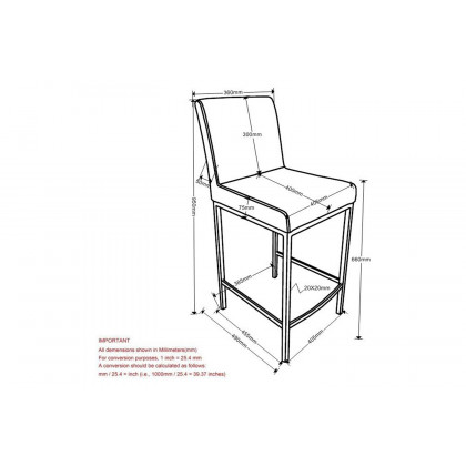 Worldwide Porto 26" Counter Stool Set of 2 - White/Chrome