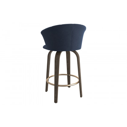 Worldwide Tula 26" Counter Stool - Blue/Washed Oak