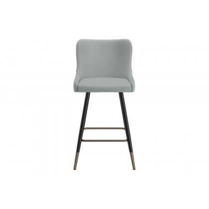 Worldwide Xander 26" Counter Stool Set of 2 - Light Gray/Black