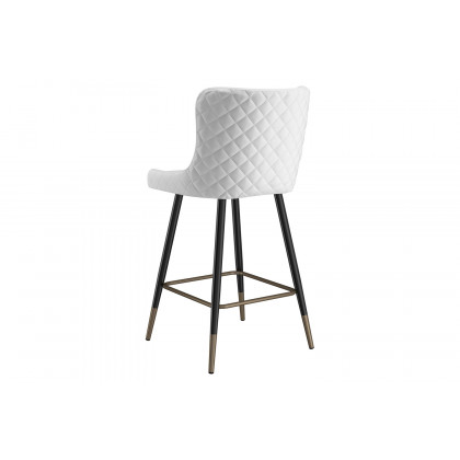 Worldwide Xander 26" Counter Stool Set of 2 - White/Black