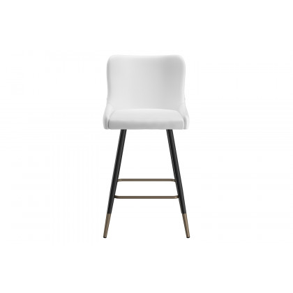 Worldwide Xander 26" Counter Stool Set of 2 - White/Black