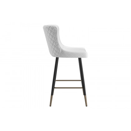 Worldwide Xander 26" Counter Stool Set of 2 - White/Black