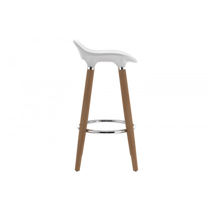 Worldwide Trex 26" Counter Stool Set of 2 - White/Natural
