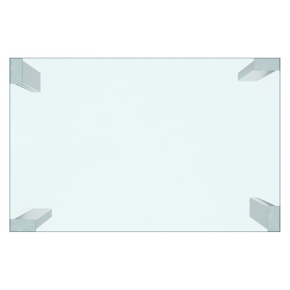 Worldwide Frankfurt/Maxim Dining Set of 5 - Chrome Table/Gray Chair