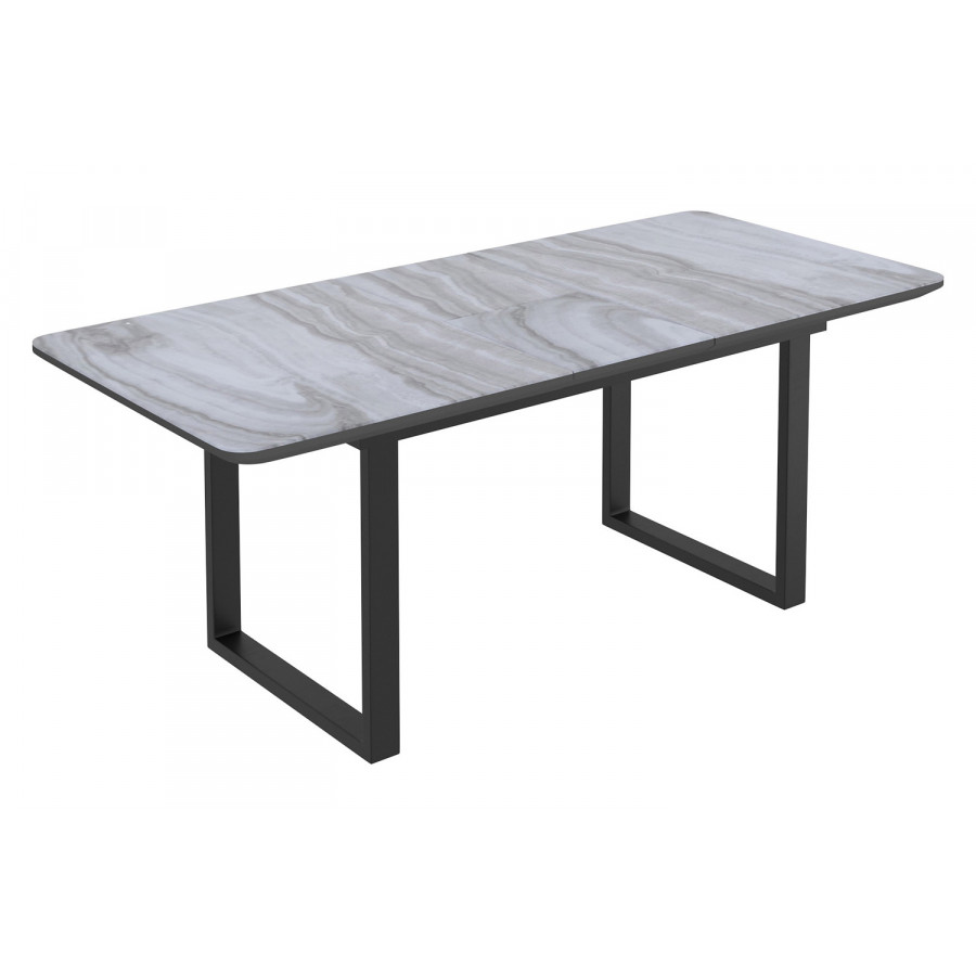 Worldwide Gavin/Devo Dining Set of 7 - Black Table/Black Chair