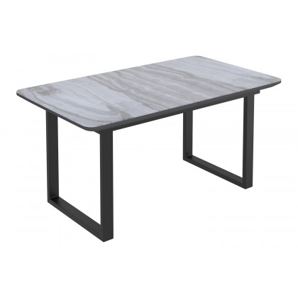 Worldwide Gavin/Devo Dining Set of 7 - Black Table/Black Chair