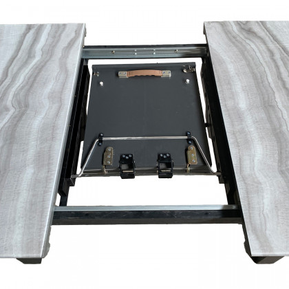 Worldwide Gavin/Devo Dining Set of 7 - Black Table/Black Chair