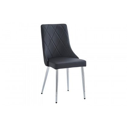 Worldwide Gavin/Devo Dining Set of 7 - Black Table/Black Chair