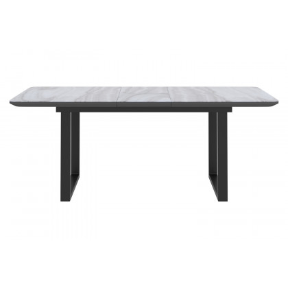 Worldwide Gavin/Venice Dining Set of 7 - Black Table/Beige Chair
