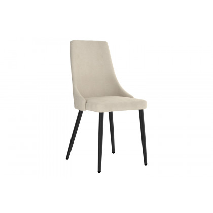 Worldwide Gavin/Venice Dining Set of 7 - Black Table/Beige Chair