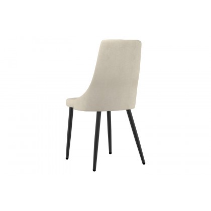 Worldwide Gavin/Venice Dining Set of 7 - Black Table/Beige Chair
