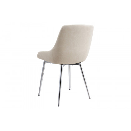Worldwide Krish/Cassidy Dining Set of 7 - Sheesham Table/Ivory Chair