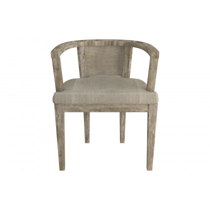 Worldwide Krish/Aster/Odin Dining Set of 7 - Sheesham Table/Beige Chairs