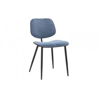 Worldwide Franco/Capri Dining Set of 5 - Black Table/Blue Chair