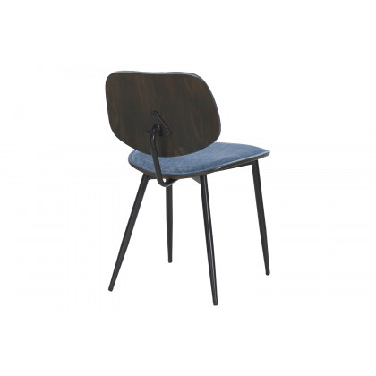 Worldwide Franco/Capri Dining Set of 5 - Black Table/Blue Chair