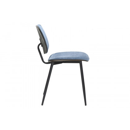 Worldwide Franco/Capri Dining Set of 5 - Black Table/Blue Chair