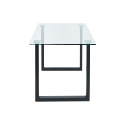 Worldwide Franco/Olly Dining Set of 5 - Black Table/Gray Chair