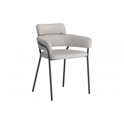 Worldwide Franco/Axel Dining Set of 5 - Black Table/Gray Chair