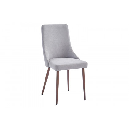 Worldwide Franco/Cora Dining Set of 5 - Walnut Table/Gray Chair