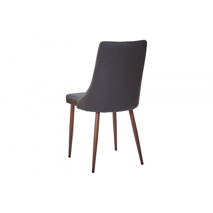 Worldwide Franco/Cora Dining Set of 5 - Walnut Table/Black Chair