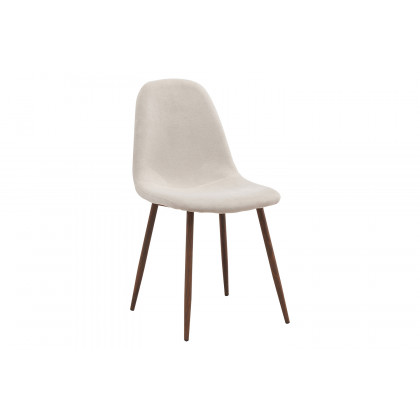 Worldwide Franco/Lyna Dining Set of 5 - Walnut Table/Beige Chair