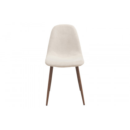 Worldwide Franco/Lyna Dining Set of 5 - Walnut Table/Beige Chair