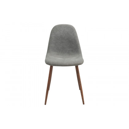 Worldwide Franco/Lyna Dining Set of 5 - Walnut Table/Gray Chair