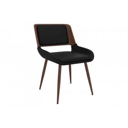 Worldwide Suzette/Hudson Dining Set of 5 - Black Table/Black Chair