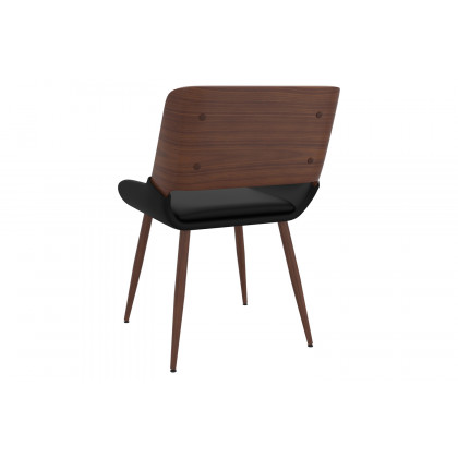 Worldwide Suzette/Hudson Dining Set of 5 - Black Table/Black Chair