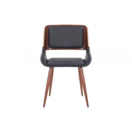 Worldwide Suzette/Hudson Dining Set of 5 - Black Table/Black Chair