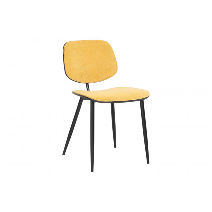 Worldwide Suzette/Capri Dining Set of 5 - Black Table/Mustard Chair