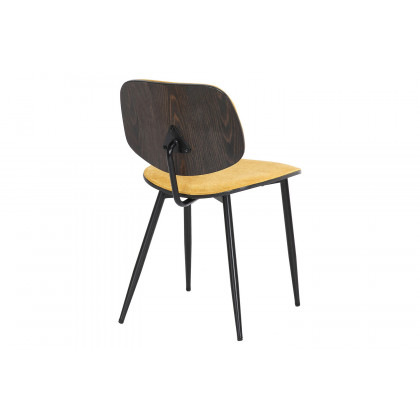 Worldwide Suzette/Capri Dining Set of 5 - Black Table/Mustard Chair