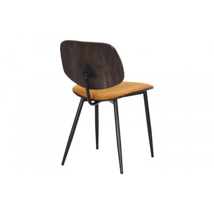 Worldwide Stark/Capri Dining Set of 7 - Black Table/Rust Chair