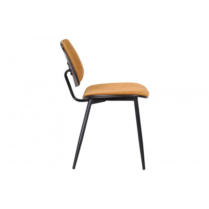 Worldwide Stark/Capri Dining Set of 7 - Black Table/Rust Chair