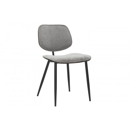 Worldwide Virag/Capri Dining Set of 7 - Natural Table/Light Gray Chair