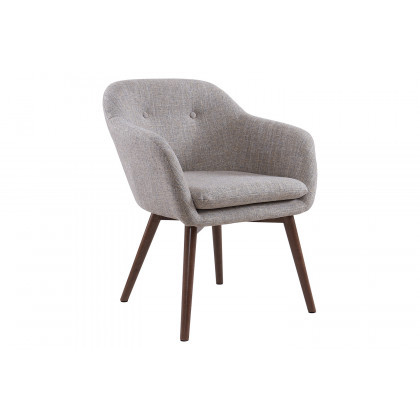 Worldwide Virag/Minto Dining Set of 7 - Natural Table/Beige Chair