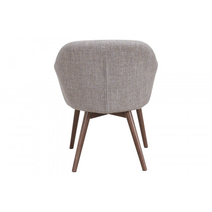 Worldwide Virag/Minto Dining Set of 7 - Natural Table/Beige Chair