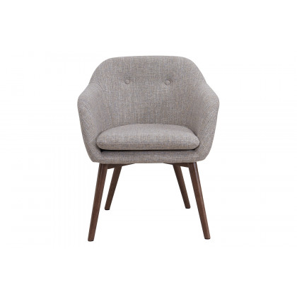 Worldwide Virag/Minto Dining Set of 7 - Natural Table/Beige Chair