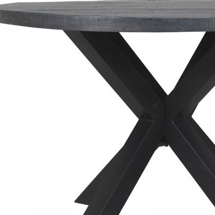 Worldwide Arhan/Melia Dining Set of 7 - Gray Table/Gray Chair