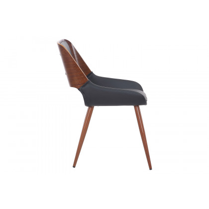 Worldwide Arhan/Hudson Dining Set of 5 - Natural Table/Black Chair