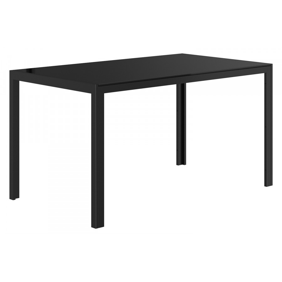 Worldwide Contra/Cora Dining Set of 7 - Black Table/Gray Chair
