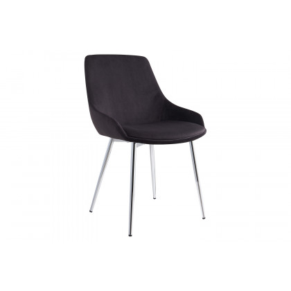 Worldwide Contra/Cassidy Dining Set of 7 - Black Table/Black Chair