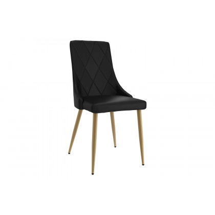 Worldwide Eclipse/Antoine Dining Set of 7 - Black Table/Black Chair