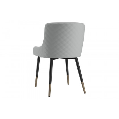 Worldwide Eclipse/Xander Dining Set of 7 - Black Table/Gray Chair