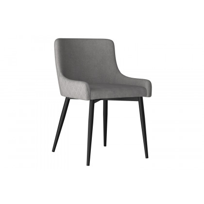 Worldwide Eclipse/Bianca Dining Set of 7 - Oak Table/Black and Gray Chair