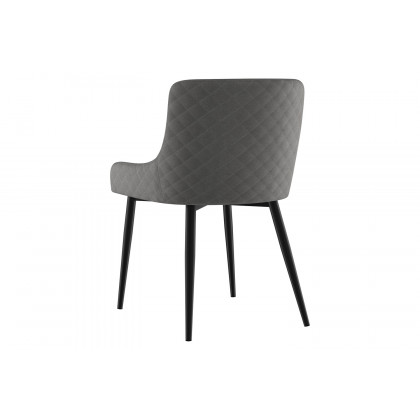 Worldwide Eclipse/Bianca Dining Set of 7 - Oak Table/Black and Gray Chair