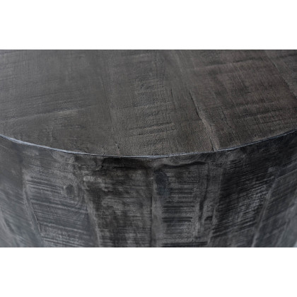 Worldwide Eva Round Coffee Table - Distressed Gray