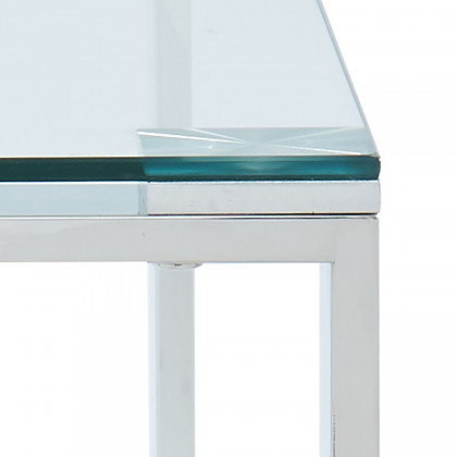 Worldwide - Zevon Rectangular Coffee Table in Silver