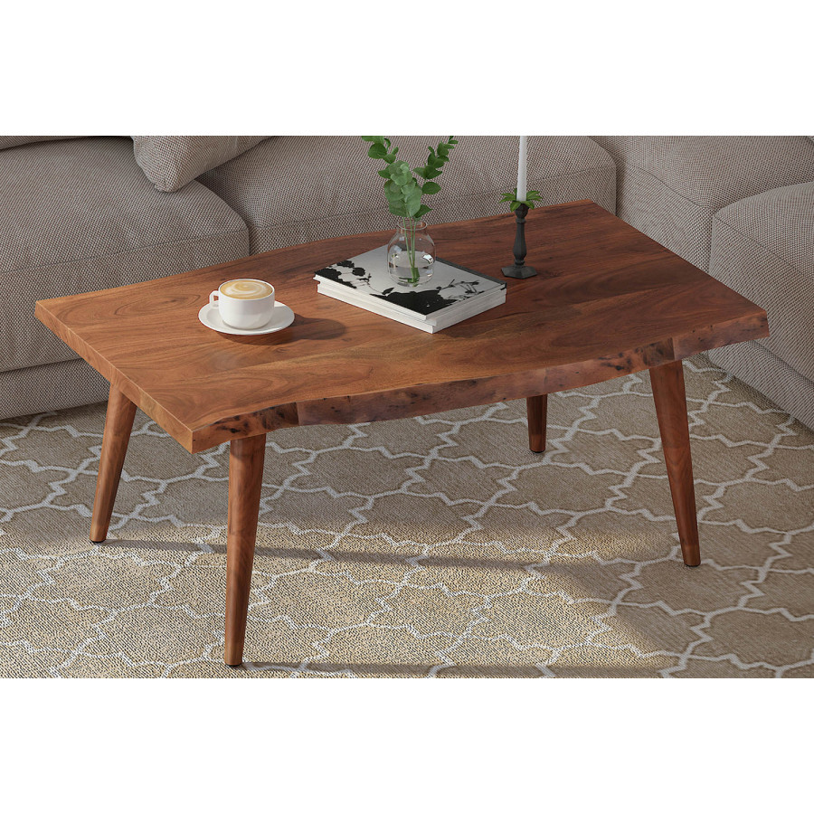 Worldwide - Arnav Rectangular Coffee Table in Walnut