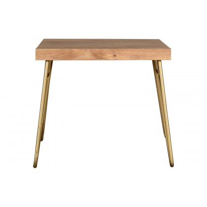 Worldwide - Madox Rectangular Coffee Table in Natural/Aged Gold
